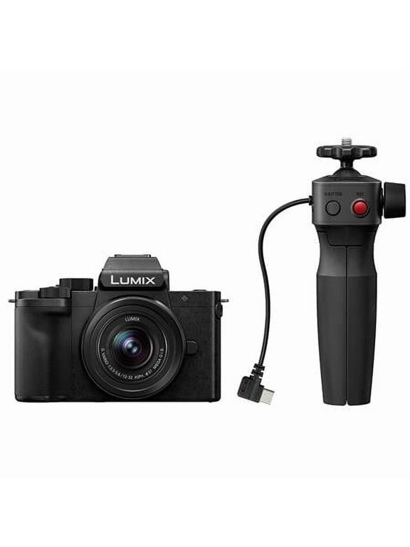 LUMIX G100D 4K Mirrorless Camera with 12-32mm Lens and Tripod Grip - DC-G100DVK
