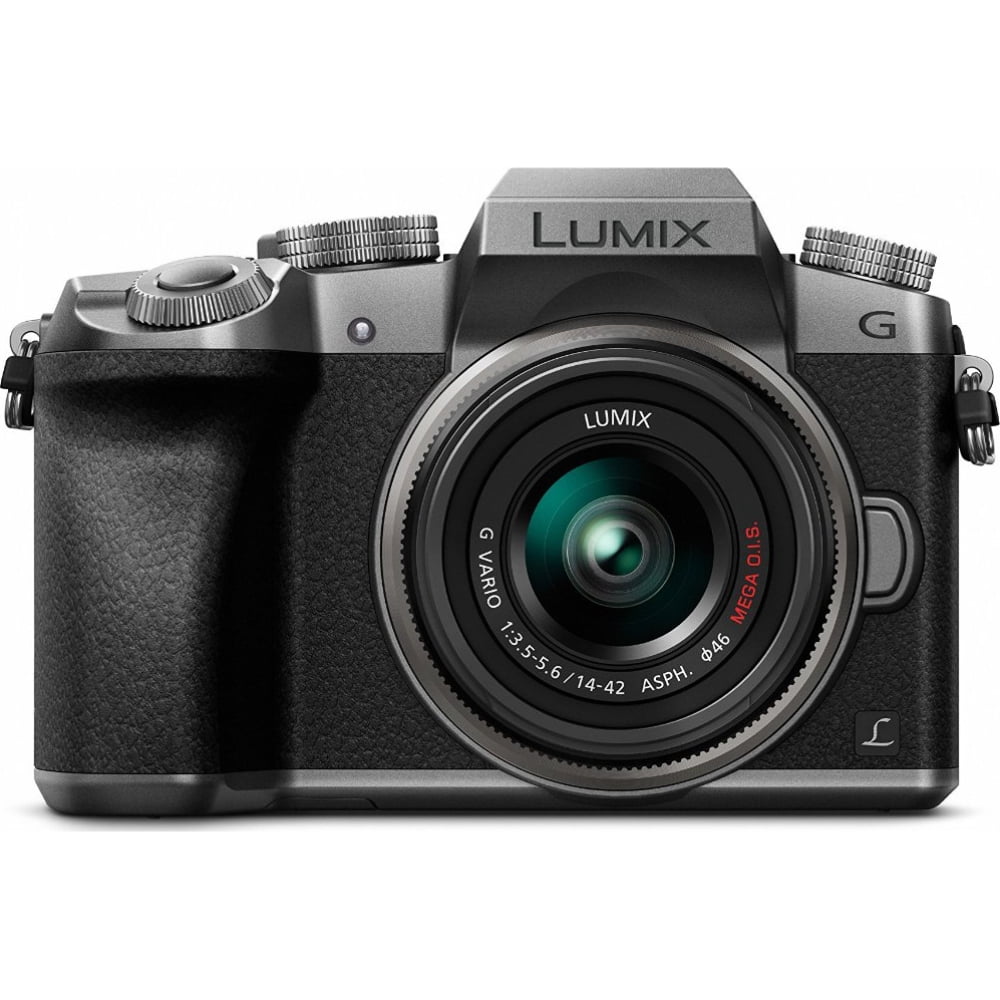 Panasonic LUMIX G7 Interchangeable Lens 4K Ultra HD Silver DSLM Camera with  14-42mm Lens