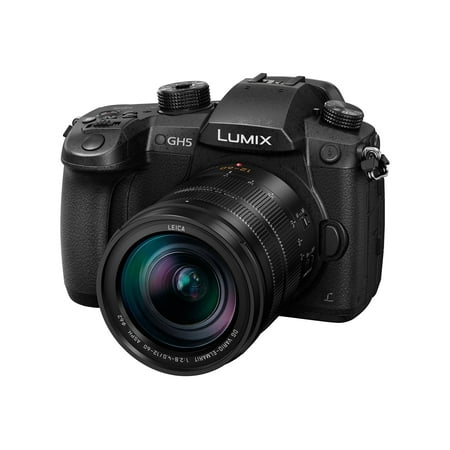 Panasonic - LUMIX GH5 Mirrorless 4K Photo Digital Camera Body with LEICA DG 12-60mm F2.8-4.0 Lens - DC-GH5LK - Black