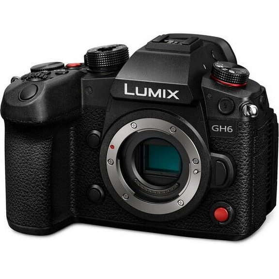 Panasonic LUMIX GH6 Mirrorless Micro Four Thirds Camera Body (DC-GH6BODY) - International Version, Includes Memory Card (SD), Compatible with Interchangeable Lenses