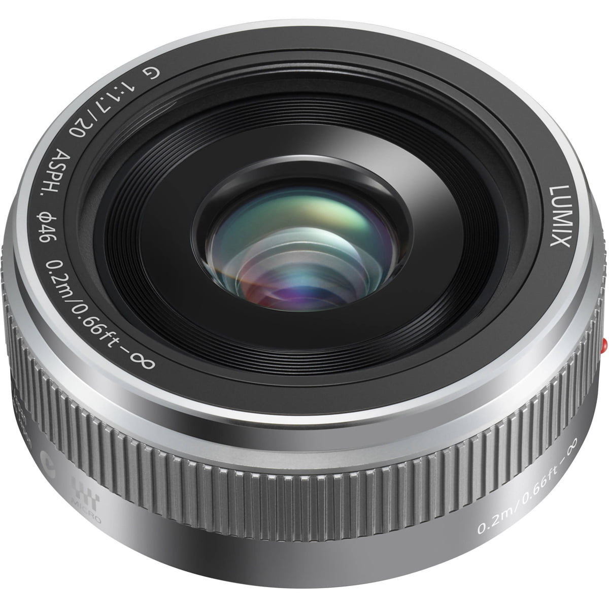 Panasonic LUMIX G 20mm f/1.7 II Aspherical Lens for Micro Four Thirds, Silver