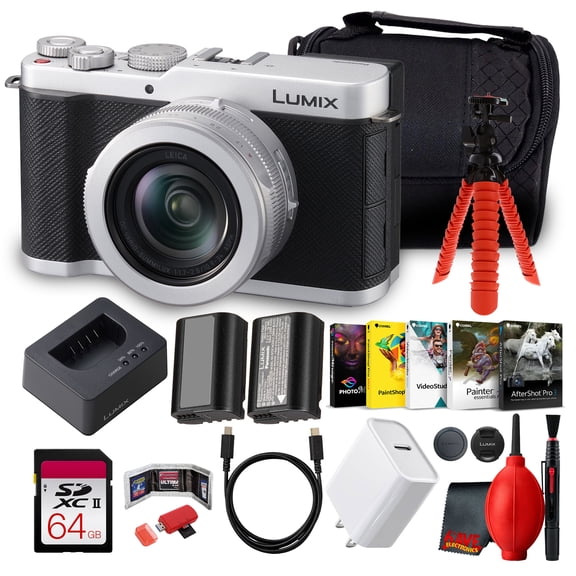 Panasonic LUMIX L10 DC-L10S Silver 20.4MP | Leica 24-75mm f/1.7-2.8 Lens, AI Autofocus, 5.6K Video, POWER O.I.S.