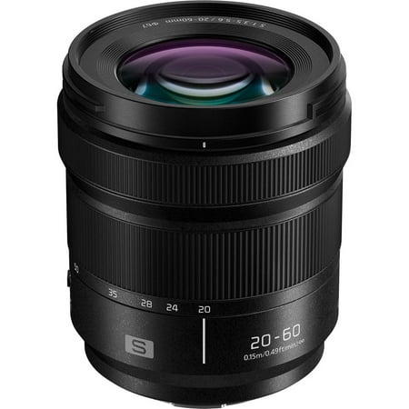 Panasonic - LUMIX S 20-60mm F3.5-5.6 Interchangeable Lens L-Mount Compatible for LUMIX S Series Cameras - Black