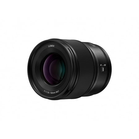 Panasonic - LUMIX S Series Camera Lens, 50mm F1.8 L-Mount Lens for Mirrorless Full Frame Digital Cameras, S-S50 - Black