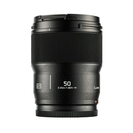 Panasonic - LUMIX S Series Camera Lens, 50mm F1.8 L-Mount Lens for Mirrorless Full Frame Digital Cameras, S-S50 - Black