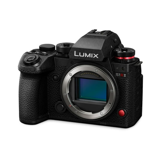 Panasonic LUMIX S1RII Full Frame 44.3MP Sensor Full-Frame Mirrorless Hybrid Digital Camera with 8K Video Recording (Black)