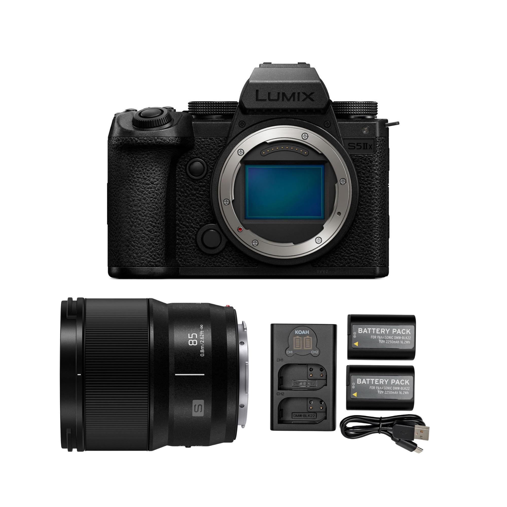 Panasonic LUMIX S5 IIX 24.2MP Full Frame Mirrorless Camera with