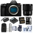 thumbnail image 1 of Panasonic LUMIX S5II Mirrorless Camera, Black, with LUMIX S 85mm f/1.8 Lens, Bundle with 128GB Memory Card, Alpine 190 Backpack, 2x Extra Battery, Dual Charger, 2x Charger Plate and Filter Kit, 1 of 10