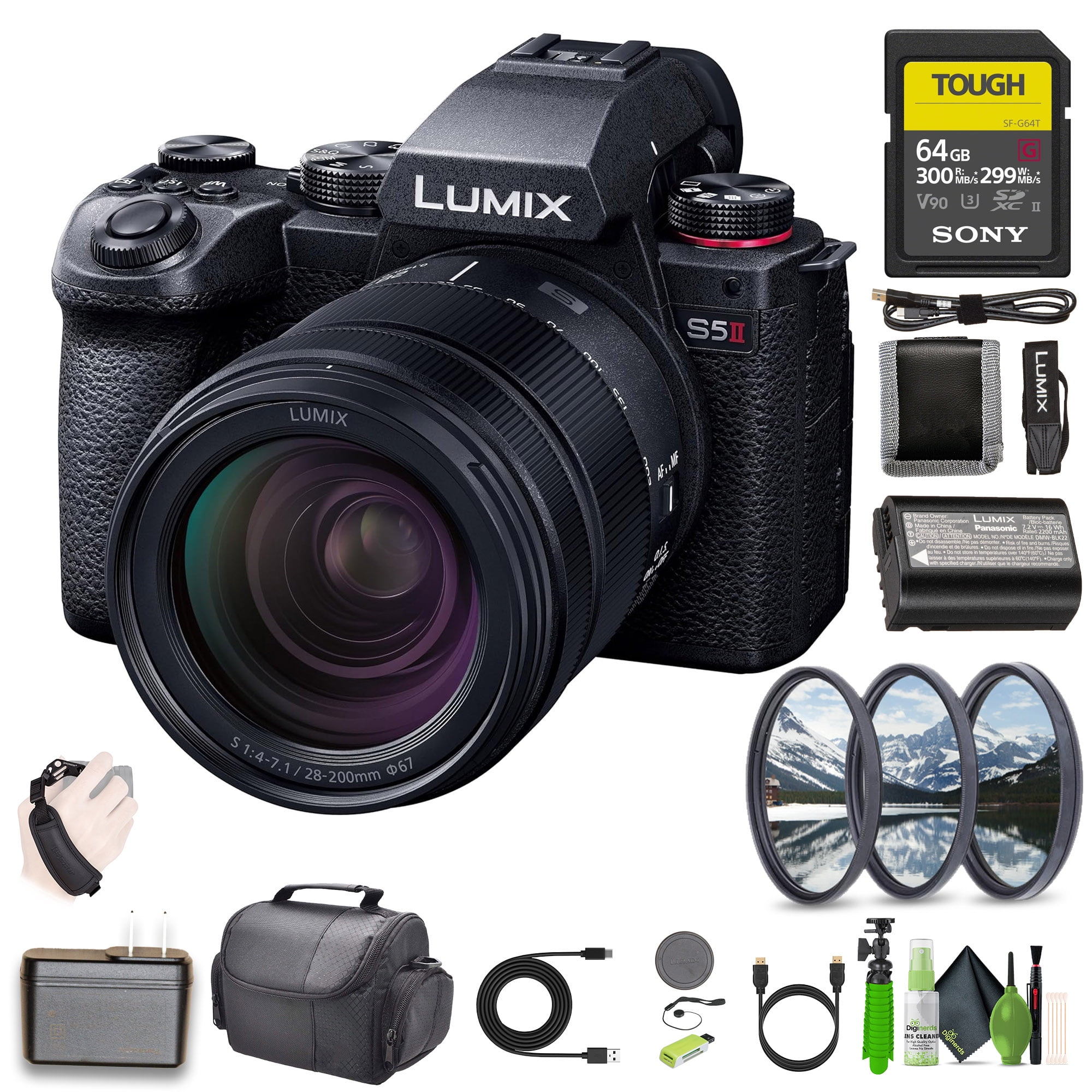 Panasonic LUMIX S5II Mirrorless Camera with LUMIX-S Series 28