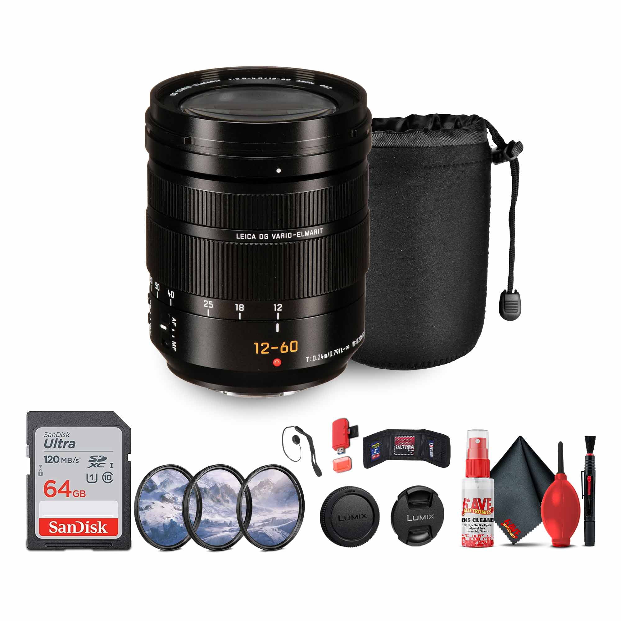 Panasonic Leica DG Vario-Elmarit 12-60mm f/2.8-4 Lens (H-ES12060