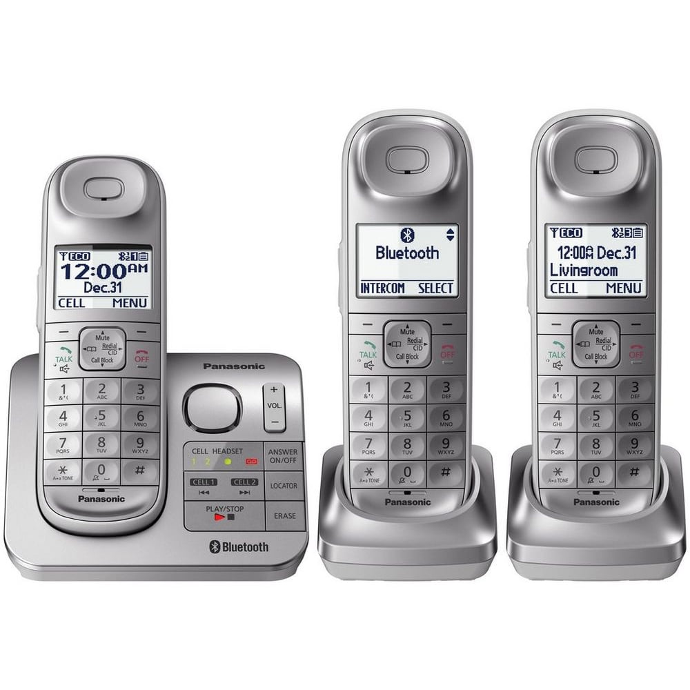 Panasonic Link2Cell Cordless Phone with Comfort Shoulder Grip and