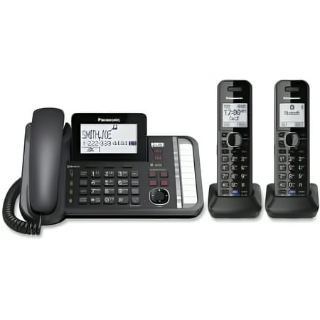 Panasonic - KX-TG9582B Link2Cell 1.9GHz Expandable Phone System with Digital Answering System - Black