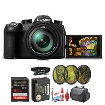 Panasonic Lumix DC-FZ1000 II 20.1MP Point and Shoot Digital Camera (DC-FZ1000M2) + Filter Kit + 64GB Card + Card Reader + Bag + Cleaning Kit