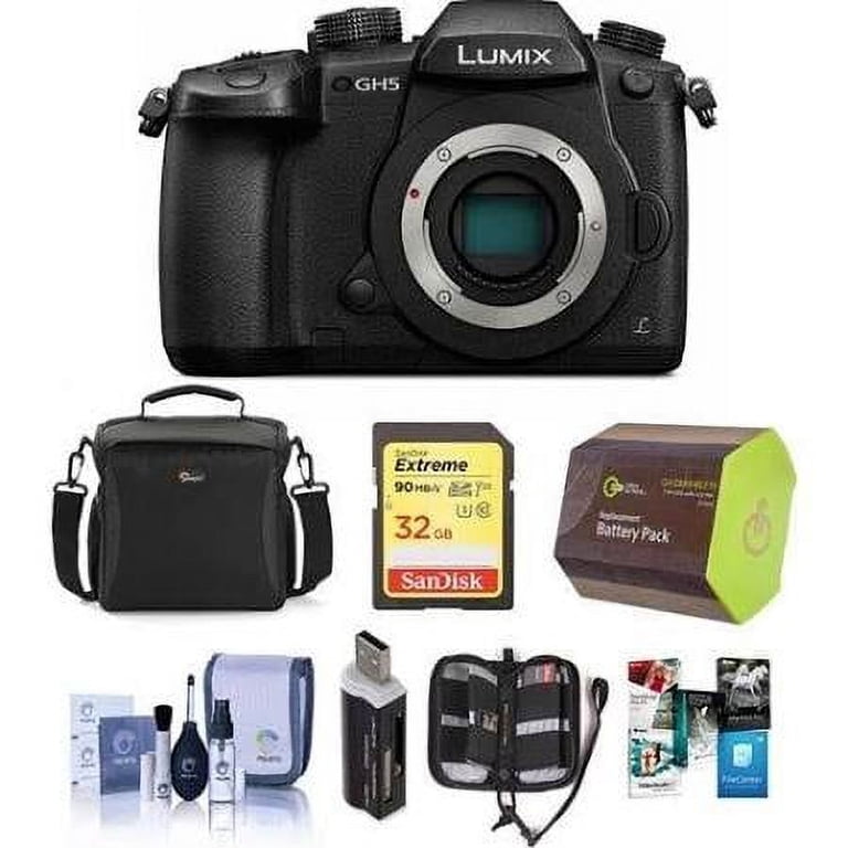 Panasonic Lumix DC-GH5 Mirrorless Body - with Free Accessory