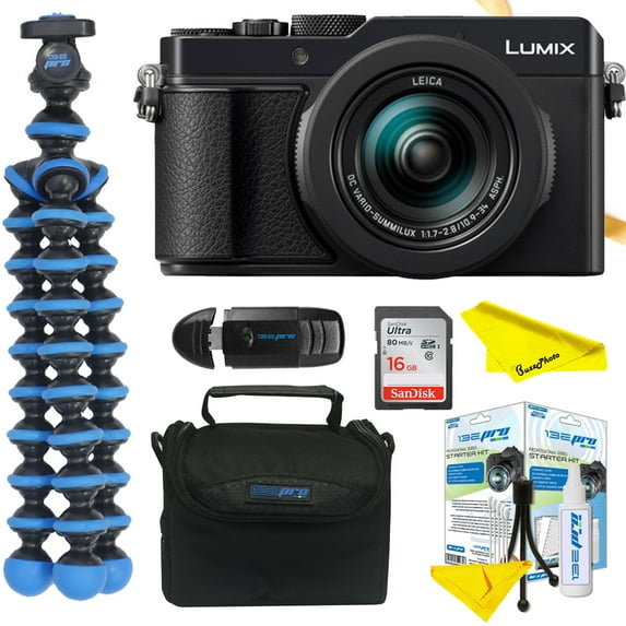 Panasonic Lumix DC-LX100 II Digital Camera (Black)+ Buzz-Photo Kit