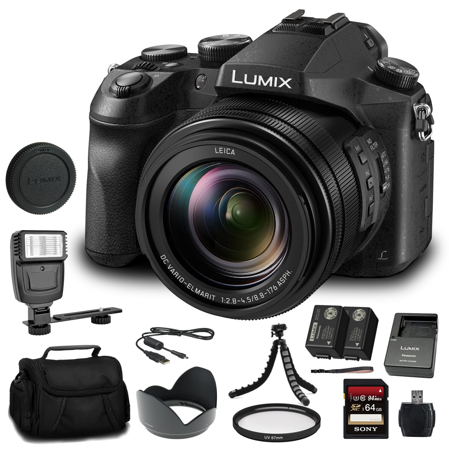 Panasonic Lumix DMC-FZ2500 Digital Camera (DMC-FZ2500) Bundle