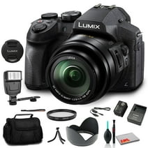Panasonic Lumix DMC-FZ300 Digital Camera (DMC-FZ300K) - Bundle - With Digital Flash +  Soft Bag + 12 Inch Flexible Tripod +  Cleaning Set + 52mm UV Filter
