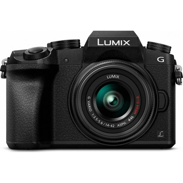 Panasonic Lumix DMC-G7 16 Megapixel Mirrorless Camera with Lens, 0.55", 1.65", Black
