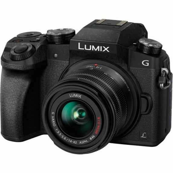 Panasonic Lumix DMC-G7 Compact System Camera Bundle w/ 14-42mm & 45-150mm Lenses