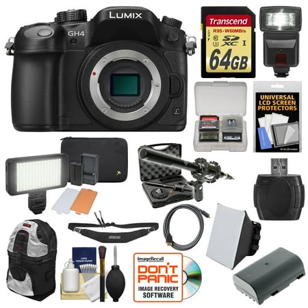 Panasonic Lumix DMC-GH4 4K Mirrorless Digital Camera with Accessories