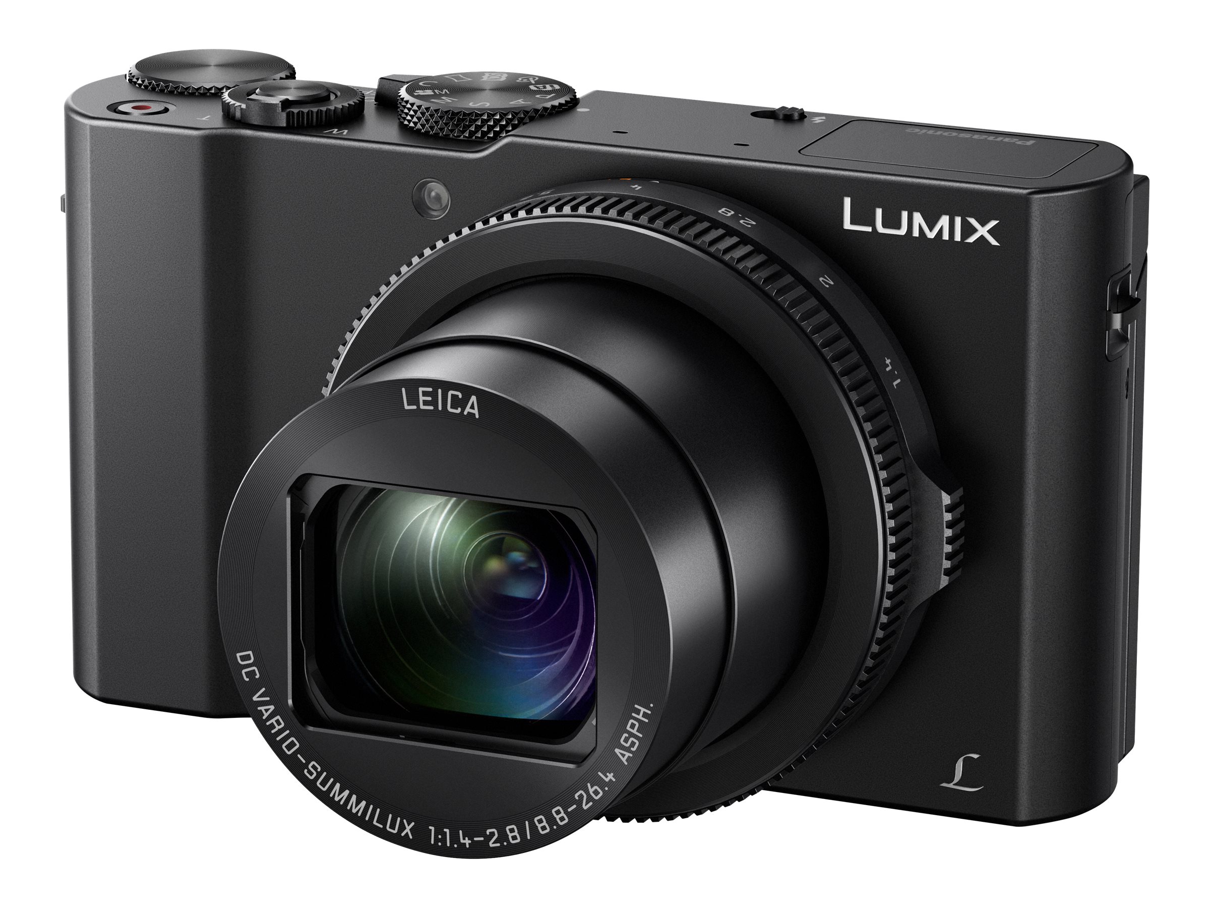 Panasonic Lumix DMC-LX10 - Digital camera - compact - 20.1 MP - 4K / 30 fps - 3x optical zoom - Leica - Wi-Fi - black - image 1 of 6