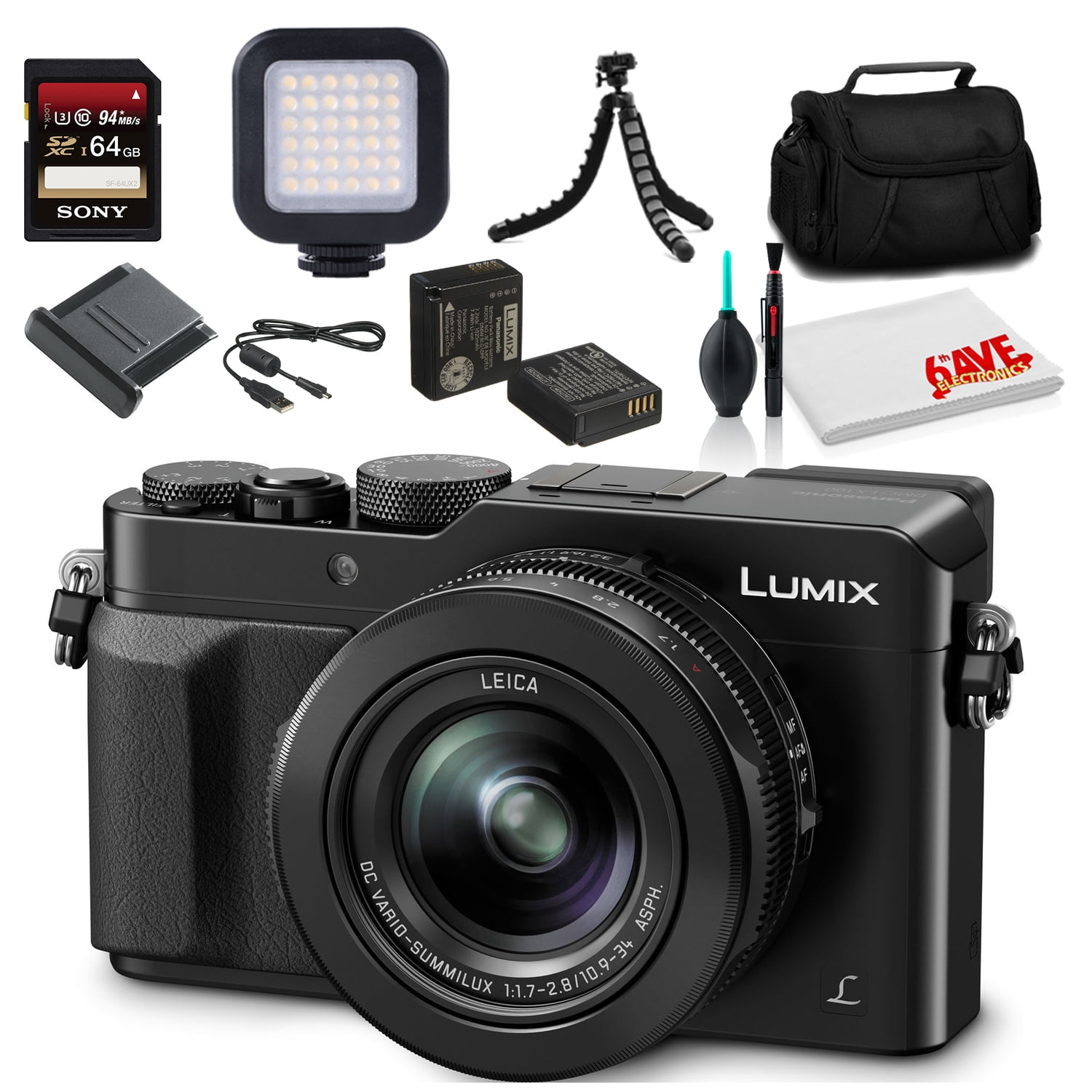 Panasonic Lumix DMC-LX100 Digital Camera (Black) (DMC-LX100K 