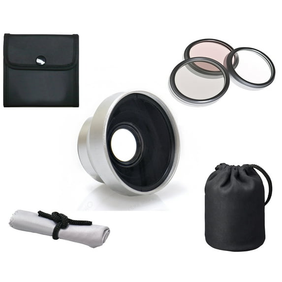 Panasonic Lumix DMC-LX7 High Definition 3.0x Telephoto Lens (37mm) + 3 Piece Lens Filter Kit (37mm) + Lens/Filter Adapter Ring + Nwv Direct Microfiber Cleaning Cloth