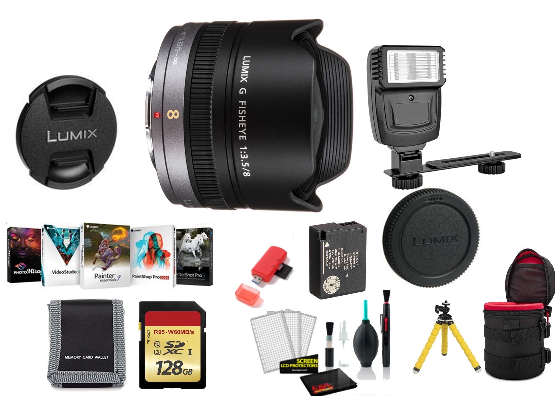 Panasonic Lumix G Fisheye 8mm F/3.5 Lens, Micro Four Thirds, H