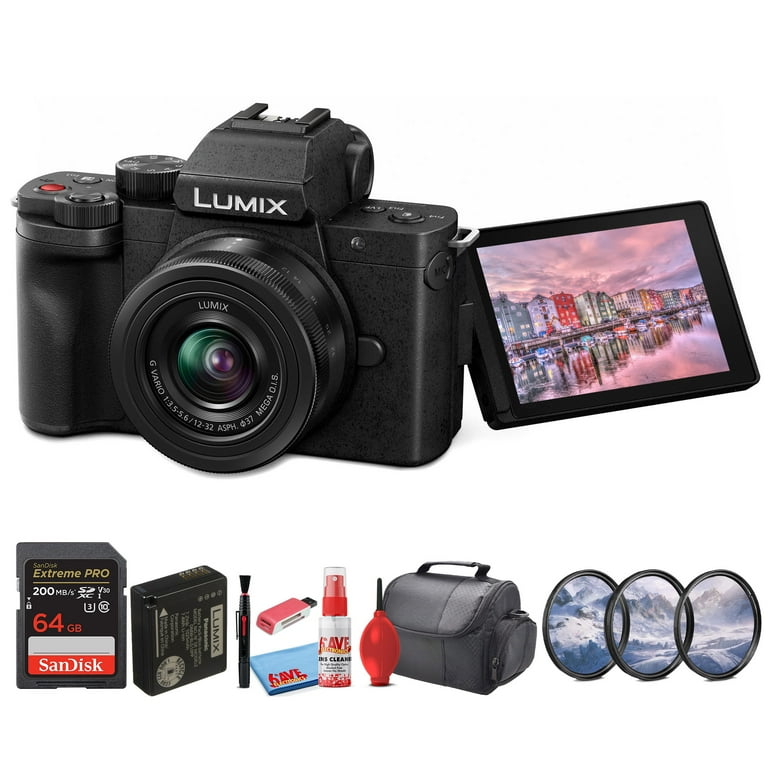 LUMIX DC-G100V G VARIO 標準ズームセット12-32mm Amazon.com : Panasonic LUMIX G100 4k Mirrorless Camera