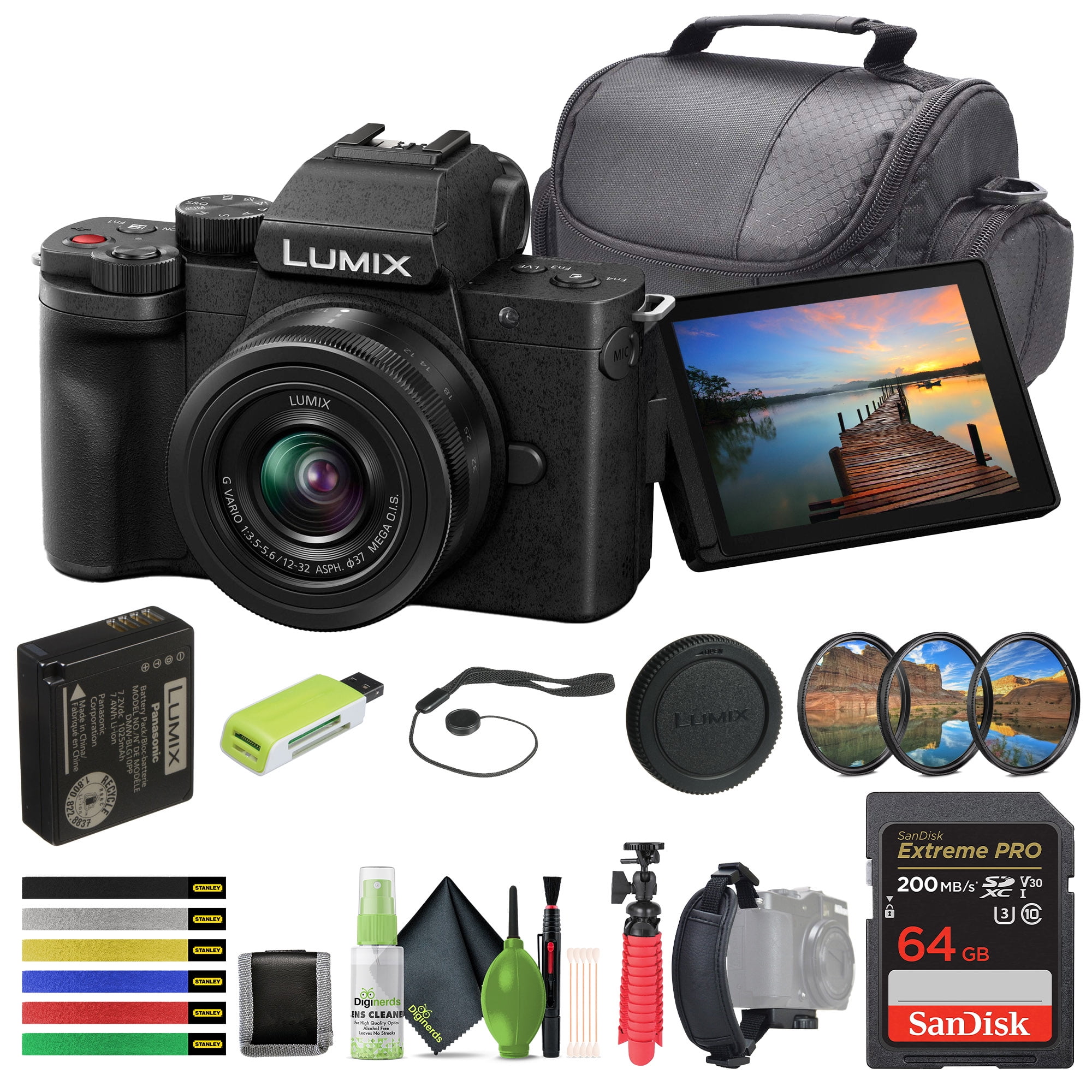 Panasonic Lumix G100 4k Mirrorless Camera With 1232mm Lens For