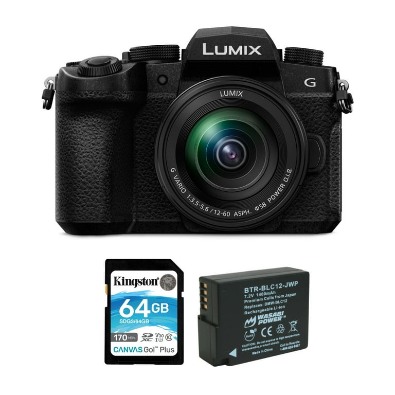 Panasonic Lumix G95 Hybrid Mirrorless Camera with 12-60mm Lens