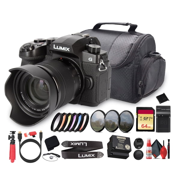 Panasonic Lumix G97 Mirrorless Camera + 1260mm Lens | 20.3MP MFT Sensor | 4K Video (DC-G97MK) + 64GB Memory Card + Photo Software + Extra Battery + Camera Bag + HDMI/Micro Cable + More