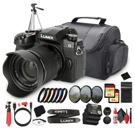Panasonic Lumix G97 Mirrorless Camera + 12–60mm Lens | 20.3MP MFT Sensor | 4K Video (DC-G97MK) + Monitor + Rode VideoMicro + 2 x 64GB Memory Card + Tripod + More