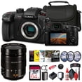 thumbnail image 1 of Panasonic Lumix GH5 II Mirrorless Micro Four Thirds Camera with Panasonic Leica DG Vario-Elmarit 12-60mm Lens + 64 GB Memory Card + Carry Case + Cleaning Kit + Art Studio Software + More, 1 of 8