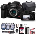 thumbnail image 1 of Panasonic Lumix GH7 Mirrorless Camera (DC-GH7BODY) + 64GB Memory Card + Bag + Card Reader + Flex Tripod + Cleaning Kit + Memory  Wallet + Hand Strap + Cap Keeper, 1 of 8