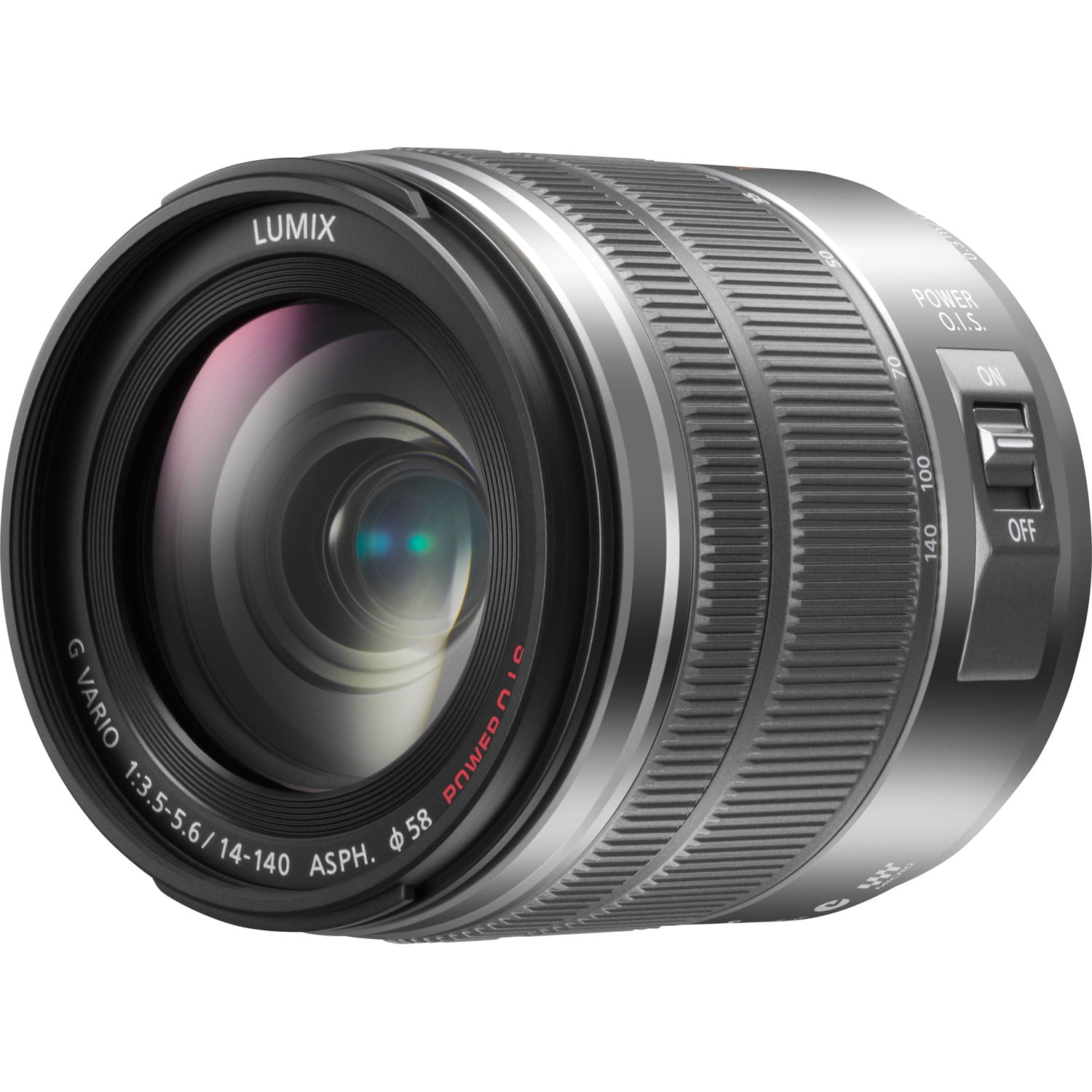 Panasonic Lumix H-FS14140S, 14 mm to 140 mm, f/5.6, Zoom Lens for Micro Four Thirds