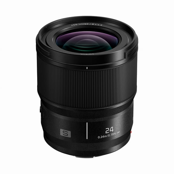 Panasonic LUMIX S Series Camera Lens, 24mm F1.8 L-Mount Interchangeable Lens for Mirrorless Full Frame Digital Cameras, S-S24