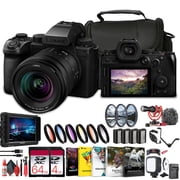 Panasonic Lumix S5 IIX Mirrorless Camera with 20-60mm Lens DC-S5M2XKK + 4K Monitor + 2 x 64GB Memory Card + Filter Kit + Color Filter Kit + Corel Photo Software + 3 x DMW-BLK22 Battery + More