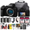 thumbnail image 1 of Panasonic Lumix S5 IIX Mirrorless Camera (DC-S5M2XBODY) + 2 x 64GB Memory Card + Corel Photo Software + 2 x DMW-BLK22 Battery + Charger + LED Light + Card Reader + Case + Flex Tripod + More, 1 of 8