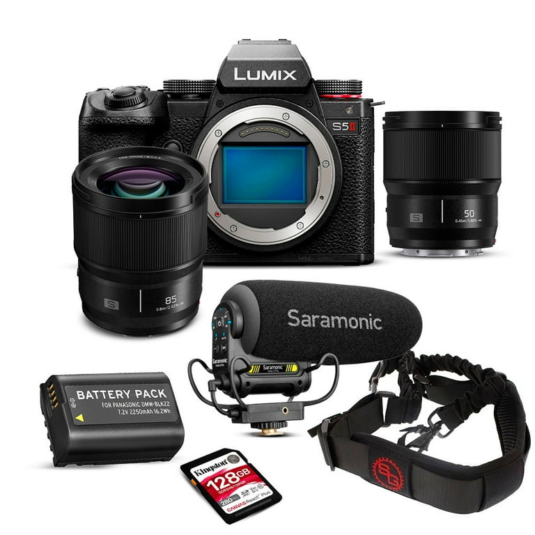 Panasonic Lumix S5II Mirrorless Camera Body Bundle with 85mm