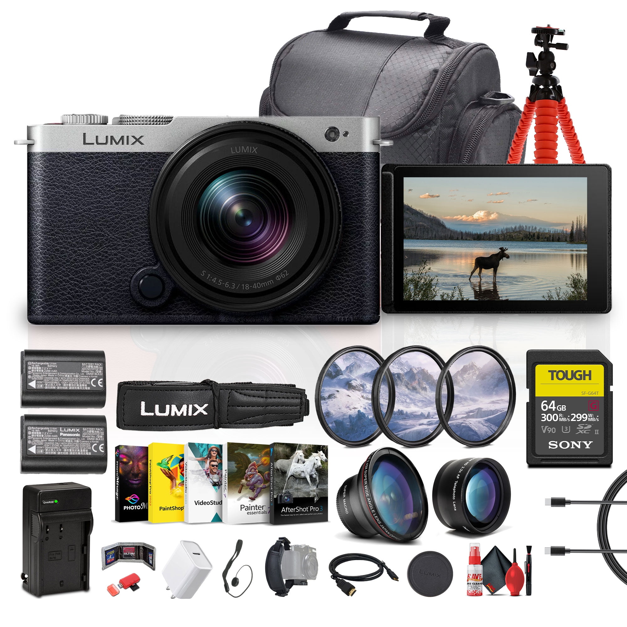 Panasonic Lumix S9 Full Frame Mirrorless Camera with 18-40mm f/4.5
