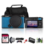 Panasonic Lumix S9 Mirrorless Camera Blue Bundle with 64GB SDXC Card, Travel Bag, Cleaning Kit, Hand Strap, Card Wallet, USB Card Reader, Full-Frame Vlog Kit