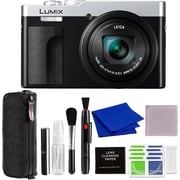 Panasonic Lumix ZS99 Point and Shoot Camera Silver with Advanced Accessories and Travel Bundle | DC-ZS99S | Panasonic Lumix DC-ZS99S