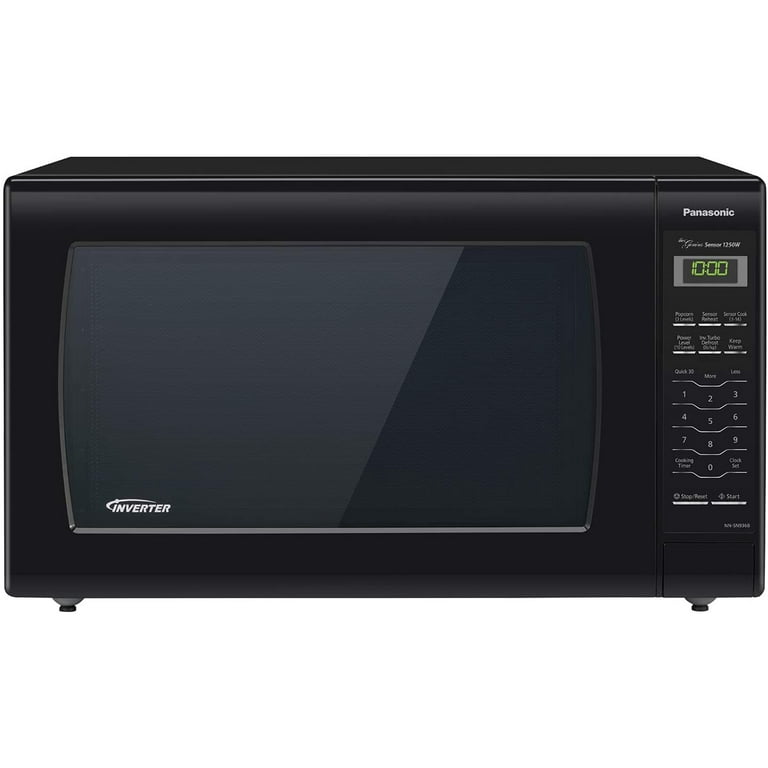 Panasonic sale black microwave
