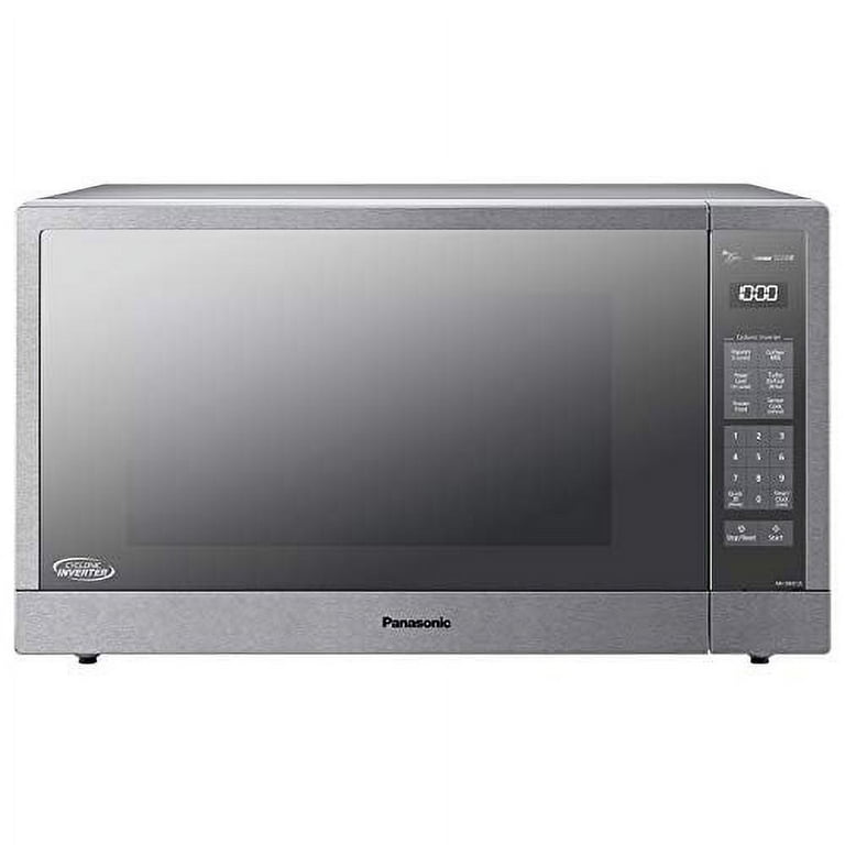 Panasonic Microwave Oven, Stainless Steel Countertop/Built-In Cyclonic Wave  with Inverter Technology and Genius Sensor, 2.2 Cu. Ft, 1250W, NN-SN97JS 