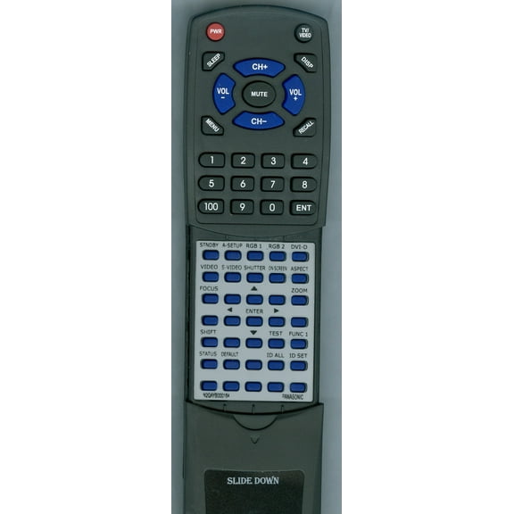 Panasonic N2QAYB000164 Replacement Remote Control For Projector Models PTD5700U / PTD6000U
