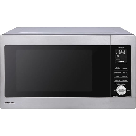 Panasonic NN-CD66NS 1.3 Cu Ft 4-in-1 Countertop Microwave Oven with Air Fry, Convection Bake, Broil, Inverter Technology and Genius Sensor, Stainless Steel