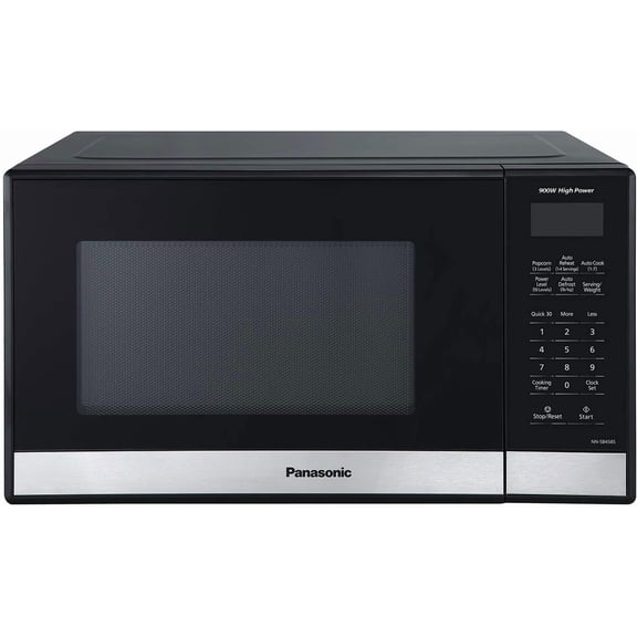 Panasonic NN-SB458S Compact Microwave, 0.9 cft, Stainless Steel
