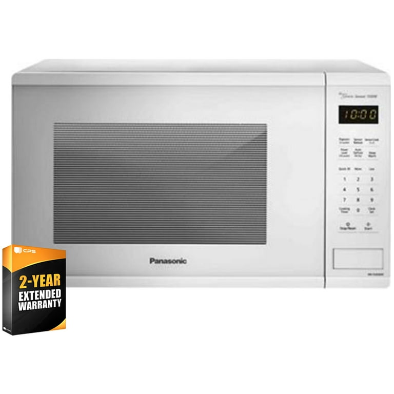 Panasonic NN SU676S 1.3 Cu.Ft. Stainless Steel Microwave Oven Bundle with 2 YR CPS Enhanced Protection Pack