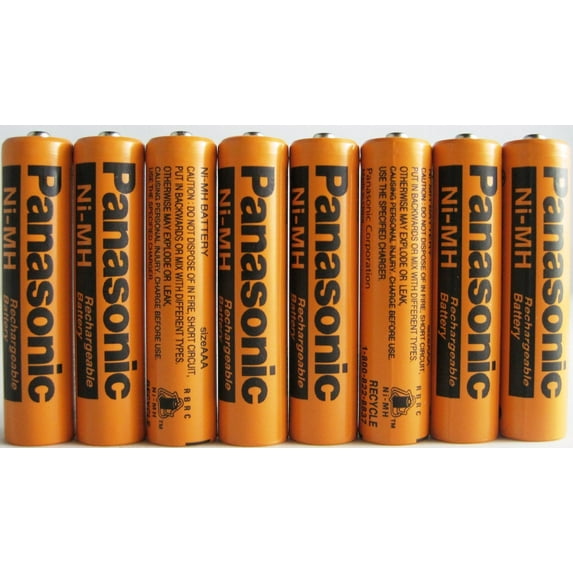 Panasonic Nimh AAA Rechargeable 700mah Battery for Cordless Phones 8-Pack Panasonic NiMH AAA Rechargeable Battery for Cordless Phones AAA 700 mah 1.2v Panasonic Cordless Dect 6.0 and KX-TG1032, KX-TG